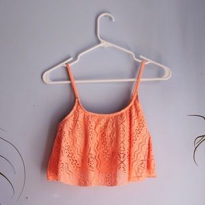 Pink orange bikini top from target